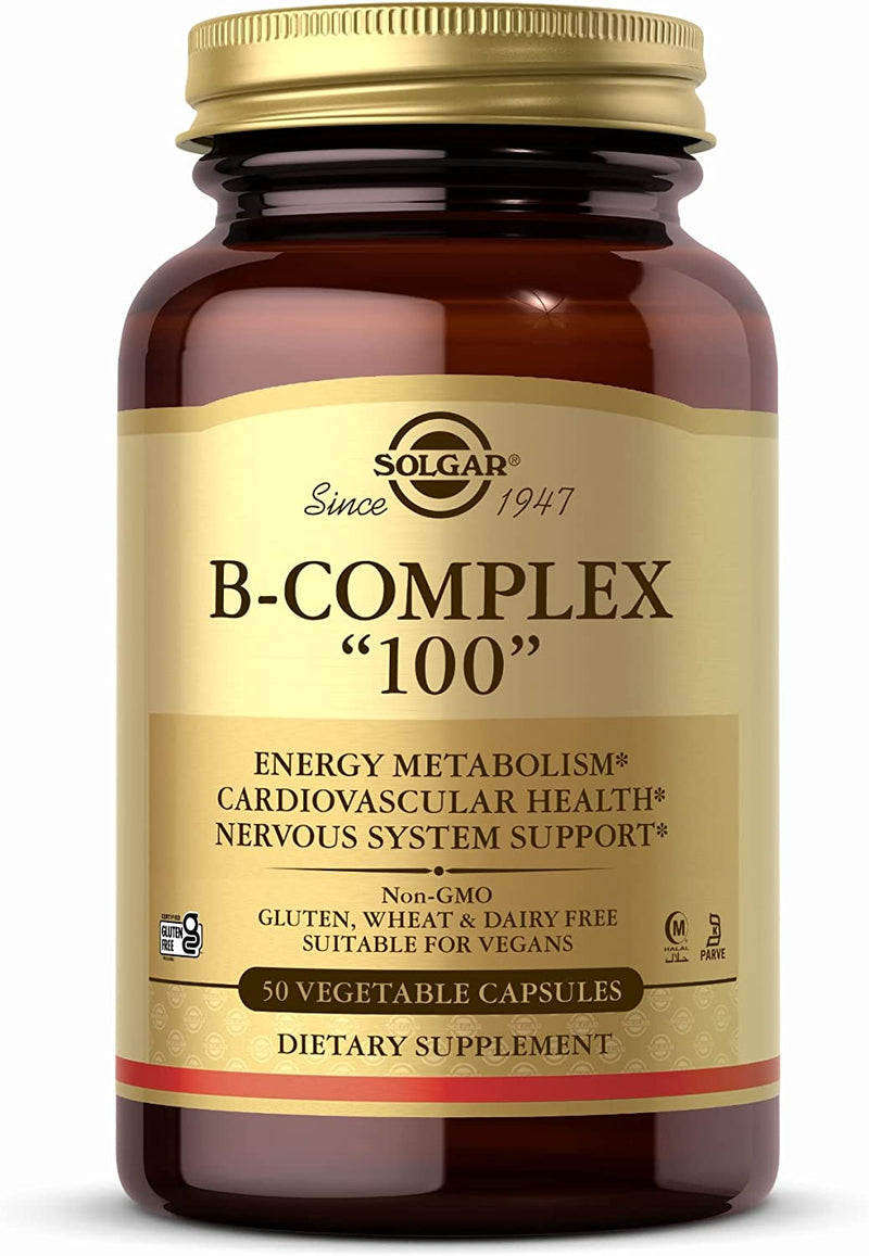 Solgar B-Complex "100" - 50 Vegetable Capsules