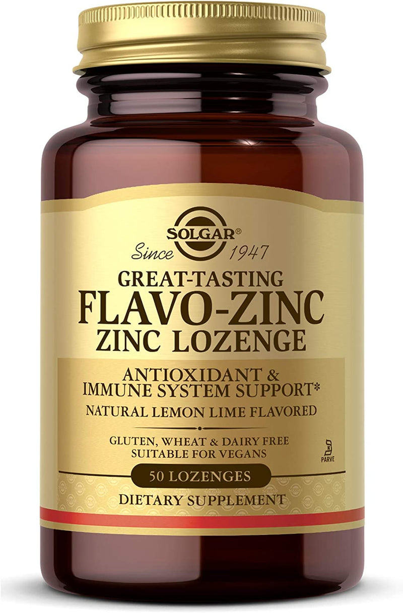 Solgar Flavo-Zinc Lozenge, 50 Count