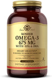 Solgar Omega-3 (Kosher) 675 Mg w/ EPA & DHA - 100 Softgels