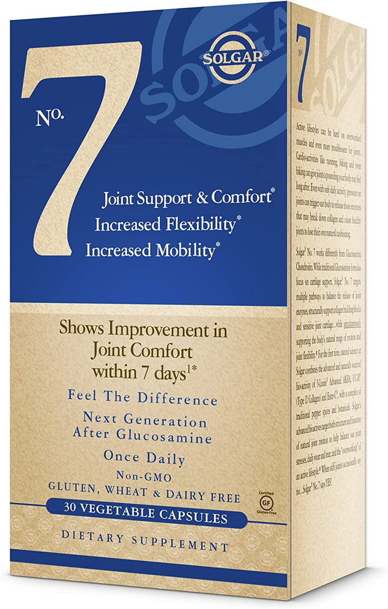 Solgar No. 7 - Joint Support and Comfort - 30 Vegetarian Capsules