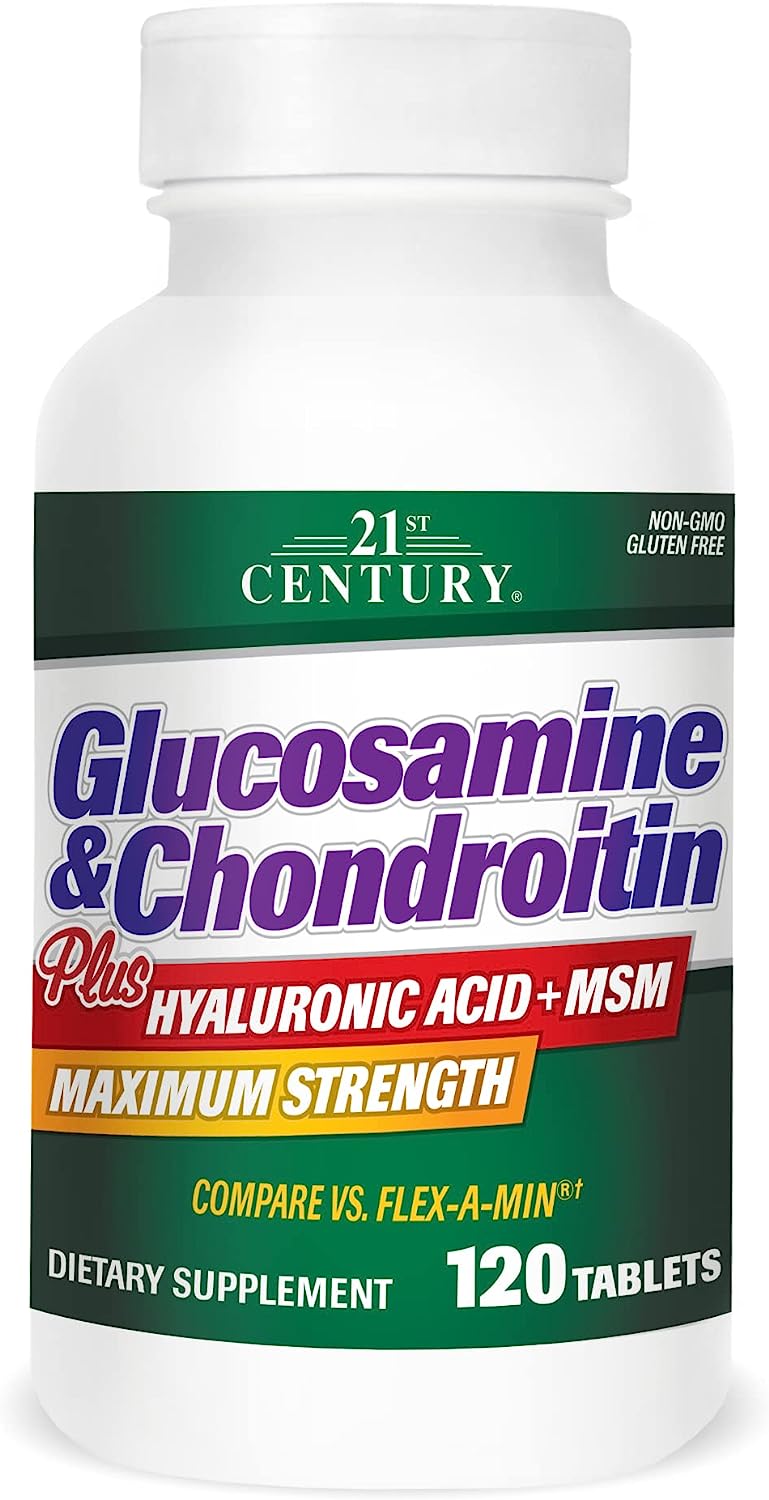 21st Century Glucosamine and Chondroitin Plus Tablets, 120 Count