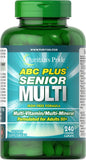 Puritan's Pride Abc Plus Senior Multivitamin Multi-mineral Formula Caplets, 240 Count