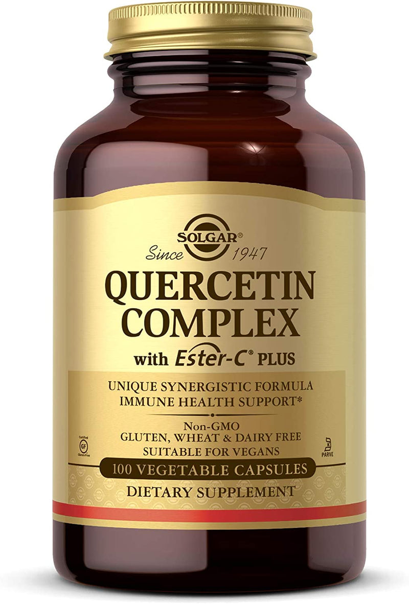 Solgar Quercetin Complex with Ester-C Plus, 100 Vegetable Capsules