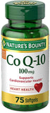 Nature's Bounty CoQ10, Supports Heart Health, Dietary Supplement, 100mg, 75 Softgels