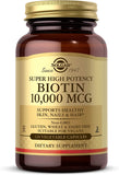 Solgar Biotin 10,000 mcg, 120 Vegetable Capsules