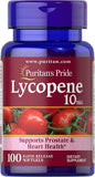 Puritan's Pride Lycopene, Supplement for Prostate and Heart Health Support* 10 Mg Softgels, 100 Count