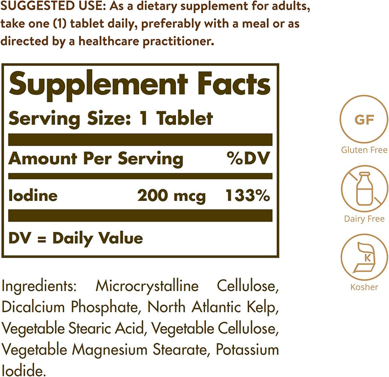 Solgar North Atlantic Kelp, 250 Tablets
