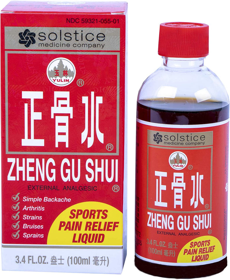 Zheng Gu Shui External Analgesic Relief of Muscle, Joint, Back Pains (3.4 Fl Oz)
