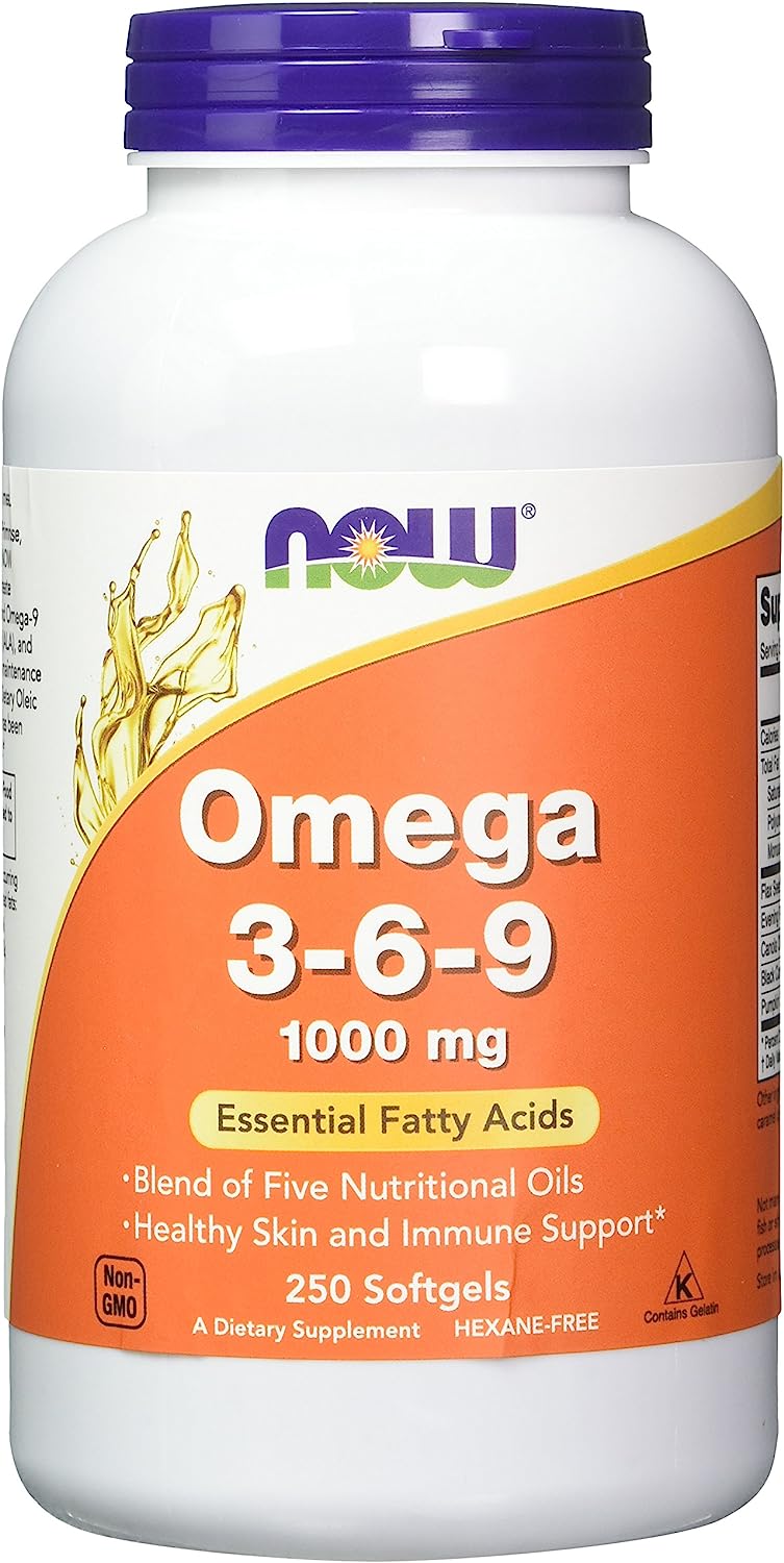 Now Foods Omega 3-6-9 1000 mg 250 Softgels