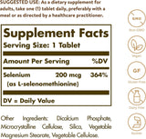 Solgar Yeast-Free Selenium 200 mcg, 250 Tablets