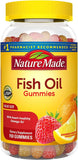Nature Made Fish Oil Gummies, 150 Softgels Value Size, with Heart-Healthy Omega 3s 57 mg, in Delicious Strawberry, Lemon, & Orange