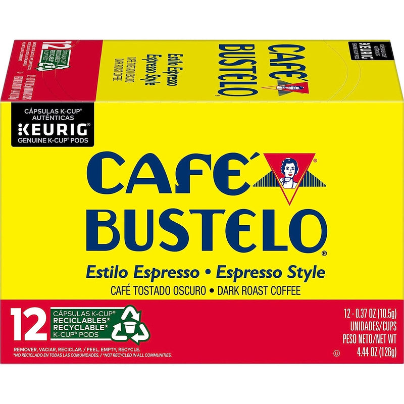 Café Bustelo Espresso Style Dark Roast Coffee, 72 Keurig K-Cup Pods