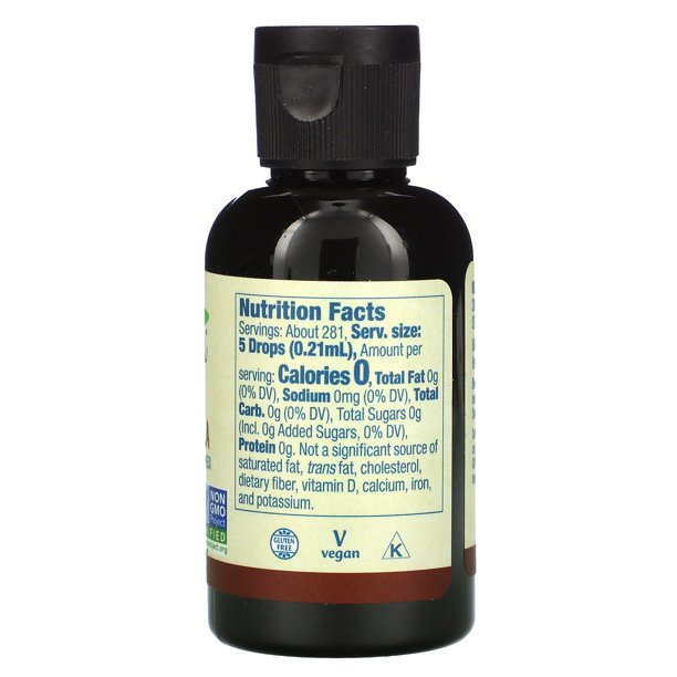 Now Foods Better Stevia, Zero-Calorie Liquid Sweetener, Cinnamon Vanilla, 2 fl oz (60 ml)