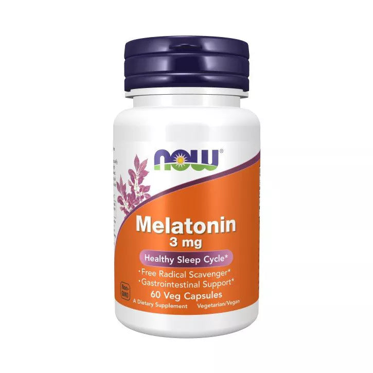 NOW Food Melatonin 3 mg 60 Capsules