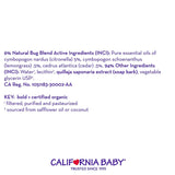 California Baby Plant-Based Natural Bug Repellant Spray (6.5 fl. oz.) Skin Safe, Plant-Based Formula for Babies, Toddlers, Kids | Outdoor Protection from Mosquitoes (1 Pack)