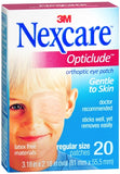 Nexcare Opticlude Orthoptic Eye Patches Regular 20 Each (1 Pack)