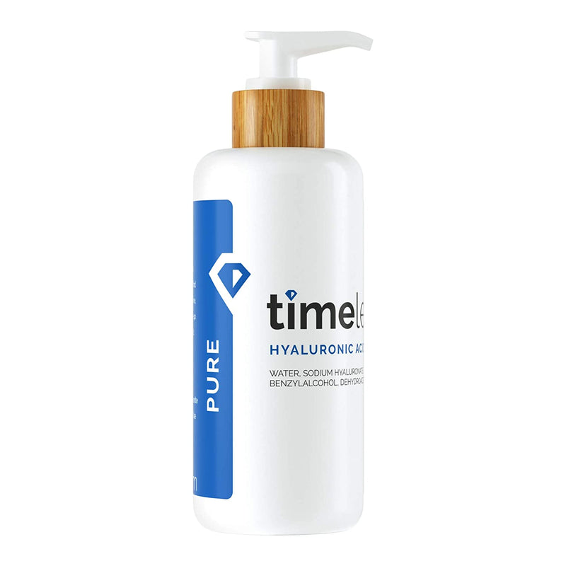 Timeless Skin Care Hyaluronic Acid 100% Pure Serum - 8 oz - Powerful Formula to Rehydrate Skin & Boost Moisture Levels + Relieves Appearance of Skin Tightness - Recommended for All Skin Types