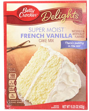 Betty Crocker Super Moist White Cake Mix 15.25OZ 432g