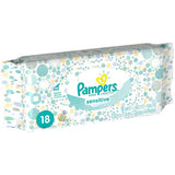 Pampers Sensitive Wipes Convenience Pack 18 ea (1 Pack)