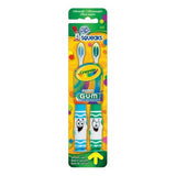 GUM Crayola Toothbrushes Pip-Squeaks Ultrasoft 2 ea Color may vary  (1 Pack)