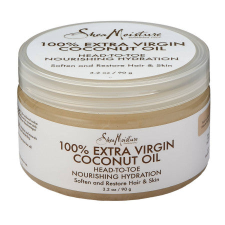Shea Moisture 100% Extra Virgin Coconut Oil 3.2 oz (1 Pack)