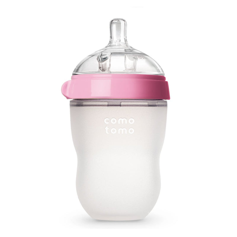 Comotomo Natural Feel Baby Bottle (Single Pack) 250ml Pink