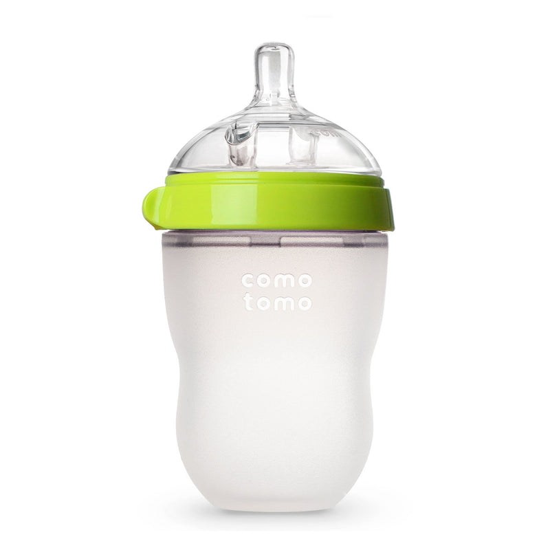Comotomo Natural Feel Baby Bottle (Single Pack) 250ml Green