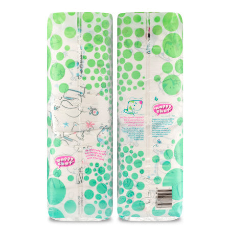 Mum & You Nappychat Eco-Diapers- Size 2, Pack of 2 (72 Count ea) Hypoallergenic, Dermatologically-Tested, and Free-from Lotion and Perfume (1 Pack)