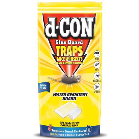 d-CON Glue Board Traps for Mice & Insects, 4 Traps (1 Pack)