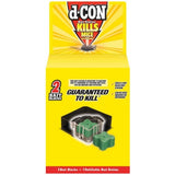 d-CON Refillable Corner Fit Mouse Poison Bait Station, 1 Trap + 2 Bait Refills (1 Pack)