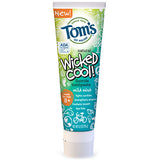 Tom's of Maine Wicked Cool! Toothpaste Anticavity with Fluoride, Mild Mint  4.2 oz (1 Pack)