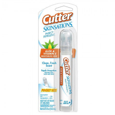 Cutter Skinsations Insect Repellent Pen Size Pump Spray, Clean, Fresh Scent 0.475 oz (1 Pack)
