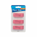 Paper Mate Pink Pearl Eraser, Medium 3 ea (1 Pack)