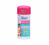 Nair Hair Remover Glides Away Max, Moroccan Argan Oil, for Bikini, Arms & Underarms 3.3 oz (1 Pack)