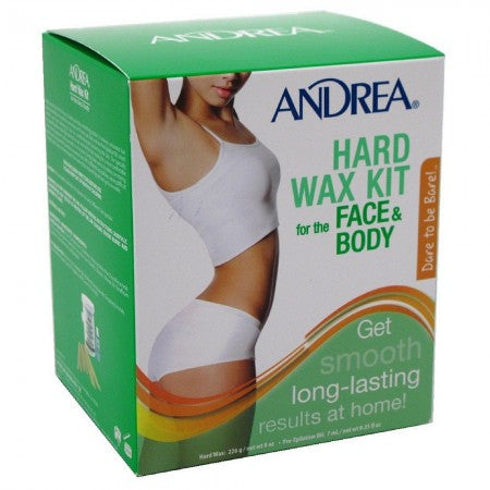 Andrea Hard Wax Kit for Face & Body 8 oz (1 Pack)