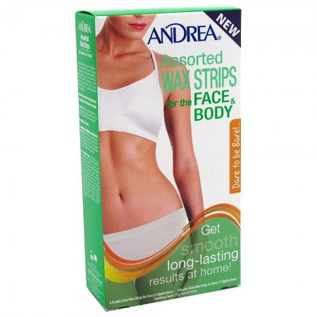 Andrea Assorted Wax Strips For The Face & Body 6 ea (1 Pack)