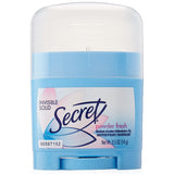 Secret Invisible Solid Anti-Perspirant & Deodorant, Powder Fresh 0.50 oz (1 Pack)