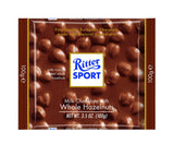 Ritter Sport Bars, Milk Chocolate with Whole Hazelnuts, 3.5 oz bars, 10 ea (1 Pack)