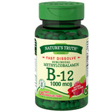 Nature's Truth Vitamin B-12 1000 mcg Fast Dissolve Tablets, Natural Berry Flavor 120 ea (1 Pack)