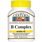 21st Century B Complex With C Tablets 100 ea (1 Pack)