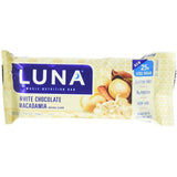 Luna Organic Nutrition Bar, 1.69 oz Bars, White Chocolate Macadamia  15 ea (1 Pack)