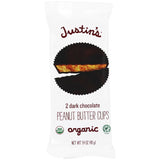 Justin's Peanut Butter Cups Dark Chocolate 1.4 oz bars, 12 ea (1 Pack)