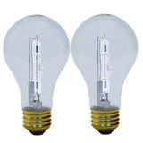 GE Energy-Efficient Crystal Clear 53-Watt, Halogen Light Bulb 2 ea (1 Pack)