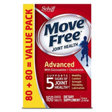 Move Free Advanced, Joint Health Supplement with Glucosamine & Chondroitin 160 ea (1 Pack)