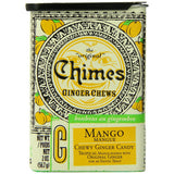 Chimes All Natural Ginger Chews, Mango 2 oz (1 Pack)