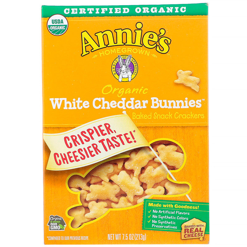 Annies Bunny White Cheddar Cracker 7.5oz