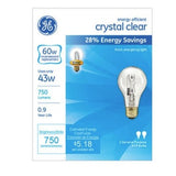 GE Energy-Efficient Crystal Clear 43-Watt, Light Bulb 2 ea (1 Pack)