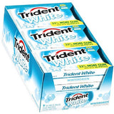 Trident White Sugar Free Gum, 16 Pieces Per Pack, Wintergreen 9 ea (1 Pack)