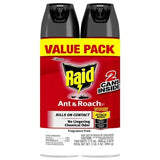 Raid Ant & Roach Killer, Value Pack, 17.50 oz per Can, Fragrance Free 2 ea (1 Pack)