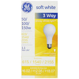 GE SoftWhite Light Bulb 3-Way 50/100/150 Watt 3 ea (1 Pack)